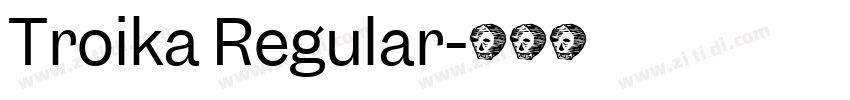 Troika Regular字体转换